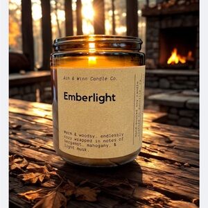 Emberlight Scented Candle - Amber jar